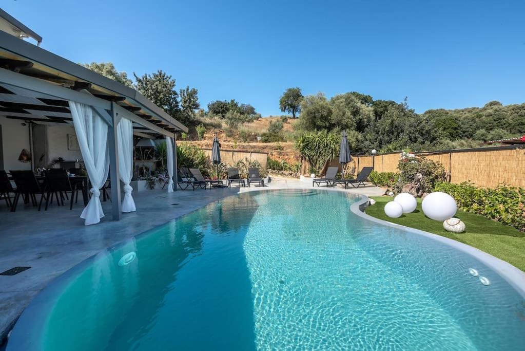Casa Del Miele, Private Pool, Bbq, Mountain View. Villa Alikianos Buitenkant foto